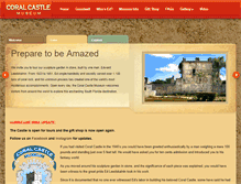 Tablet Screenshot of coralcastle.com